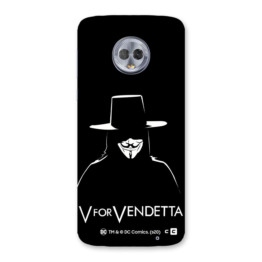 V for Vendetta Minimal Back Case for Moto G6 Plus