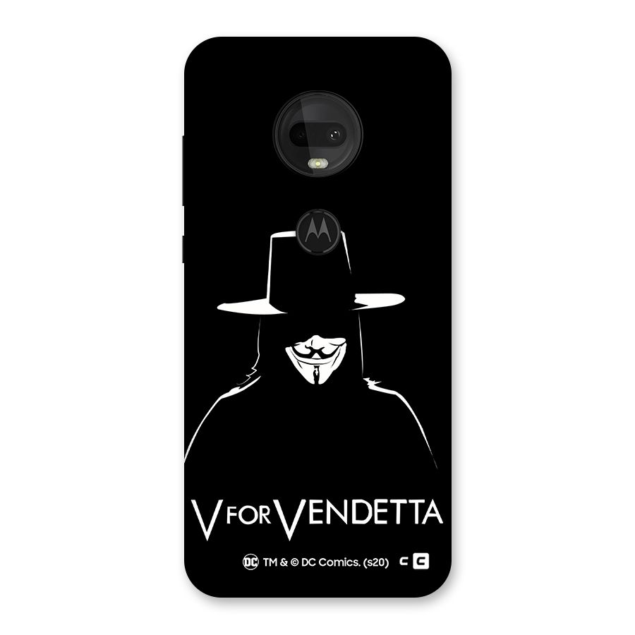 V for Vendetta Minimal Back Case for Moto G7