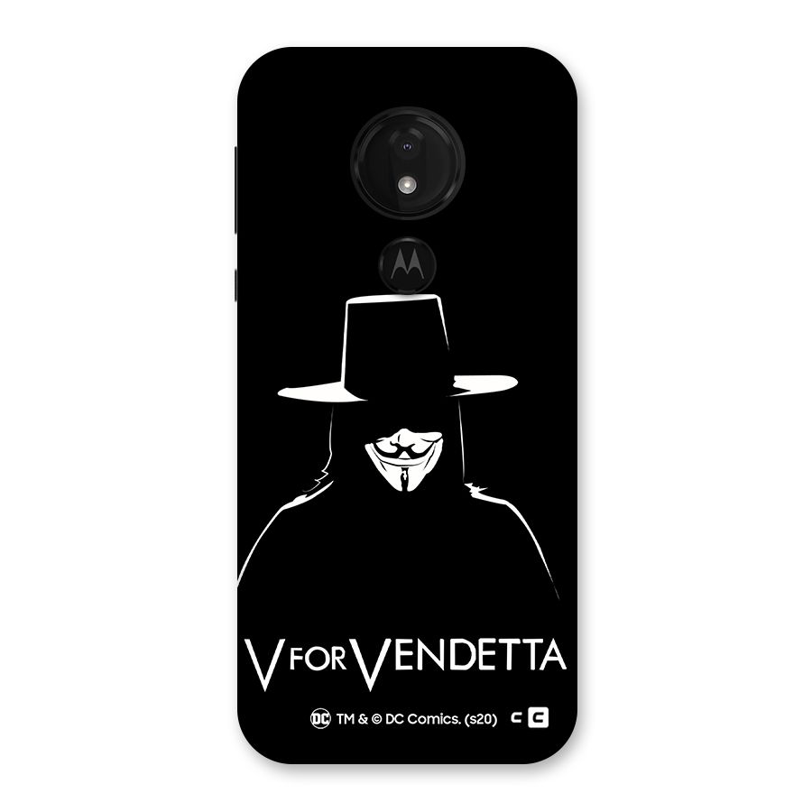 V for Vendetta Minimal Back Case for Moto G7 Power