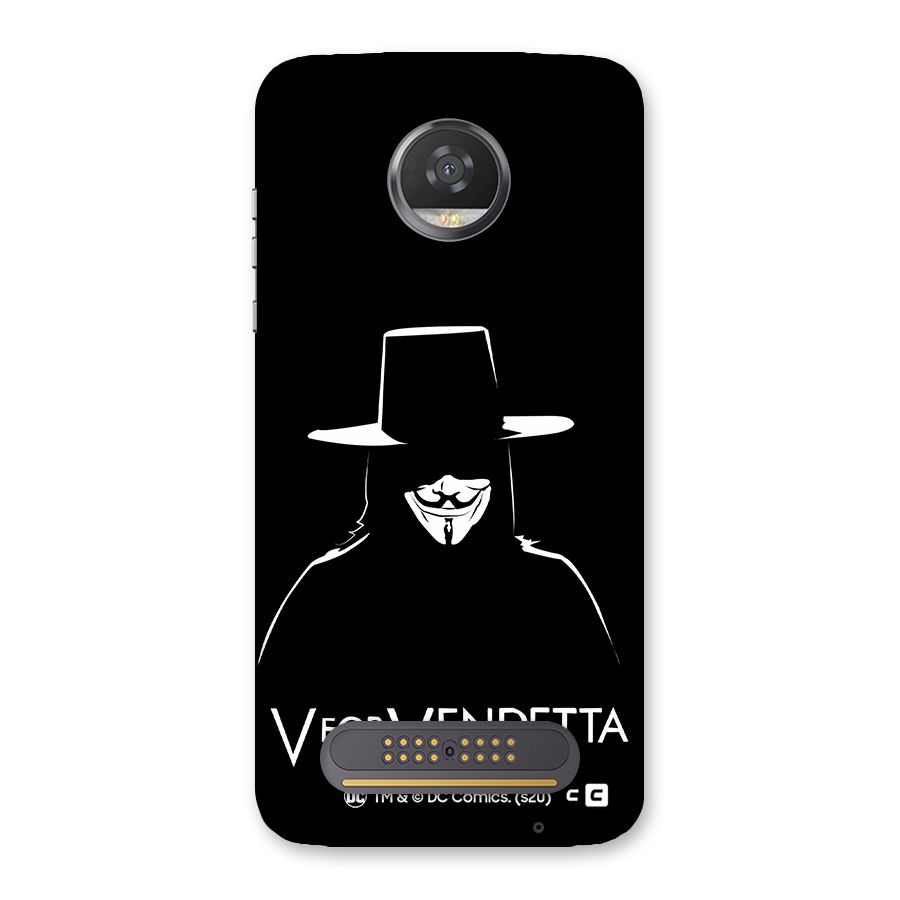V for Vendetta Minimal Back Case for Moto Z2 Play
