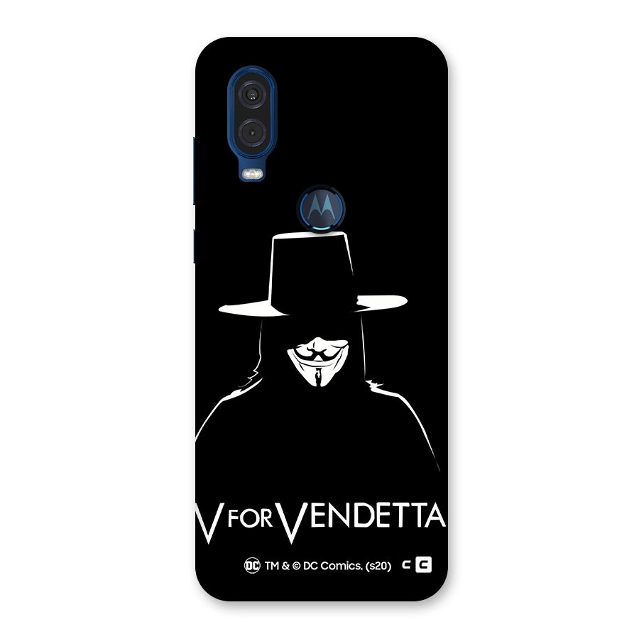 V for Vendetta Minimal Back Case for Motorola One Vision
