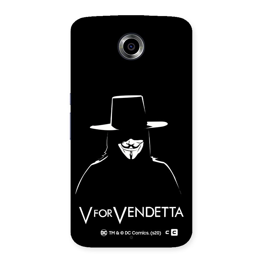 V for Vendetta Minimal Back Case for Nexsus 6