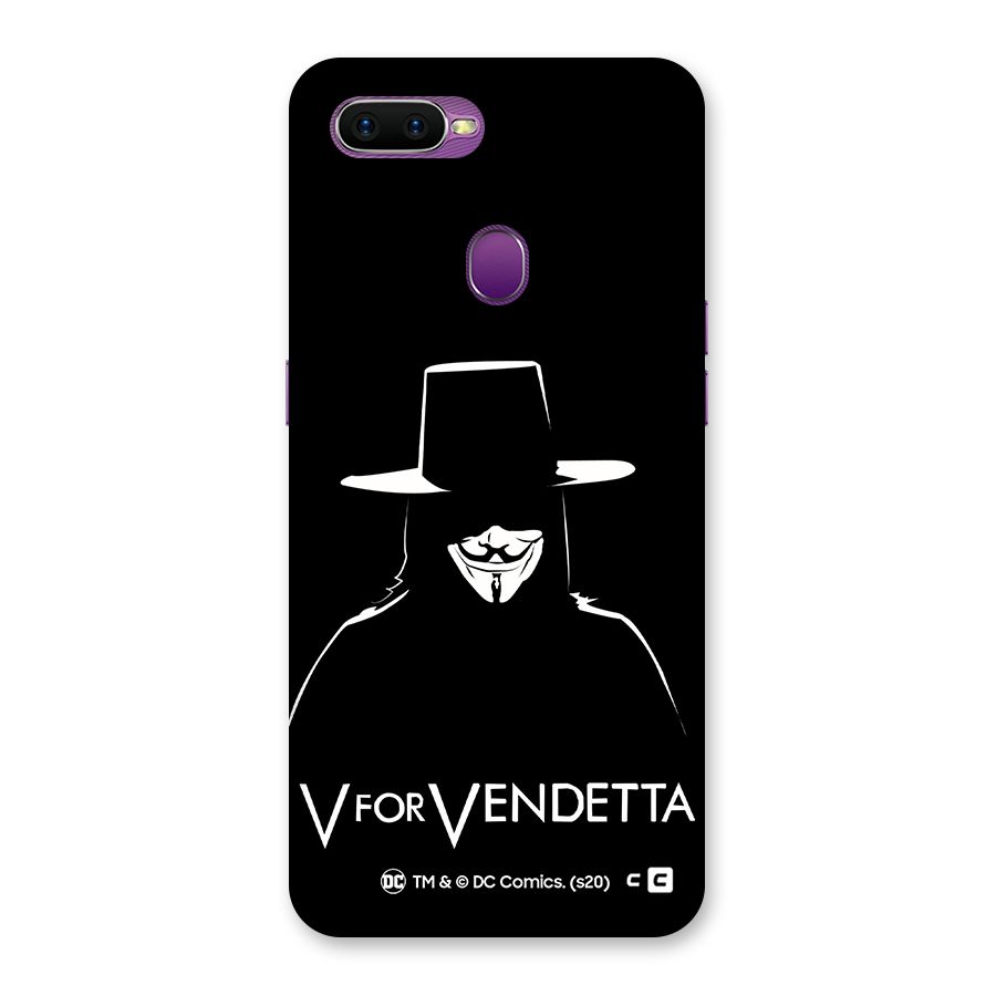 V for Vendetta Minimal Back Case for Oppo F9