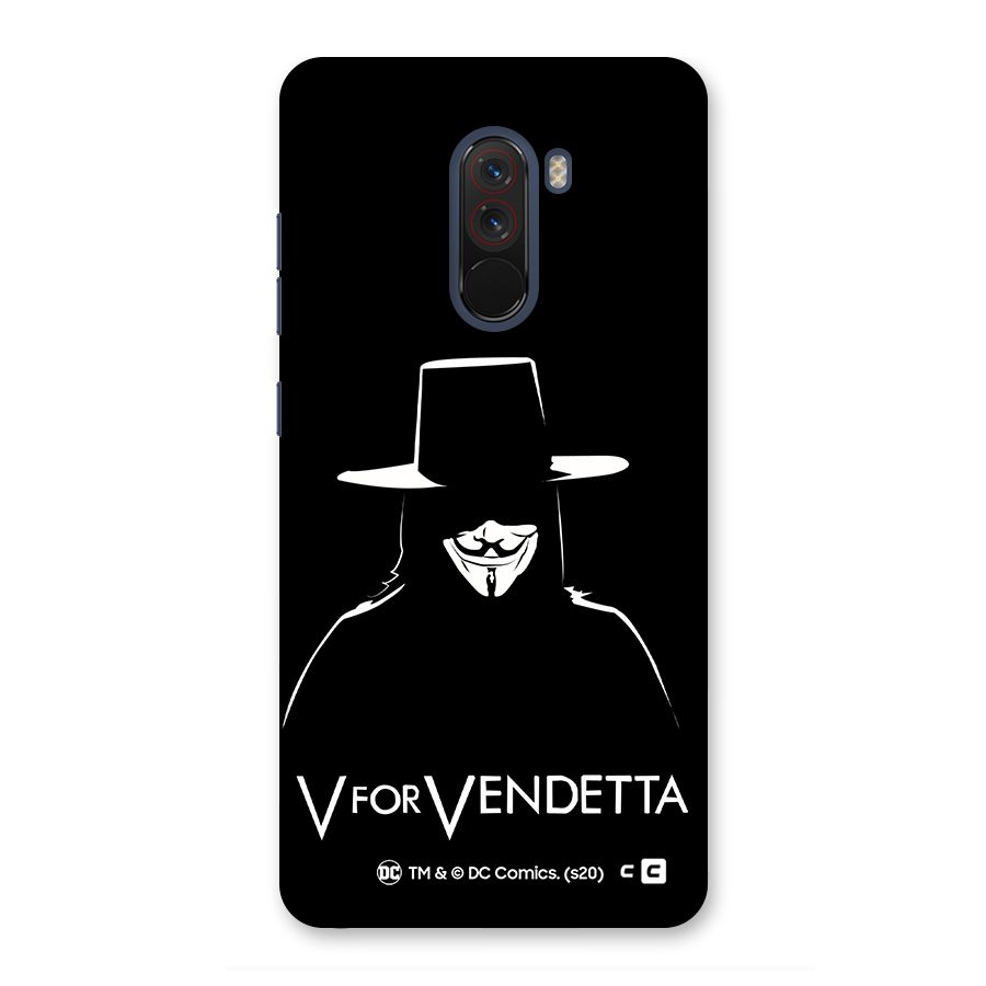 V for Vendetta Minimal Back Case for Poco F1