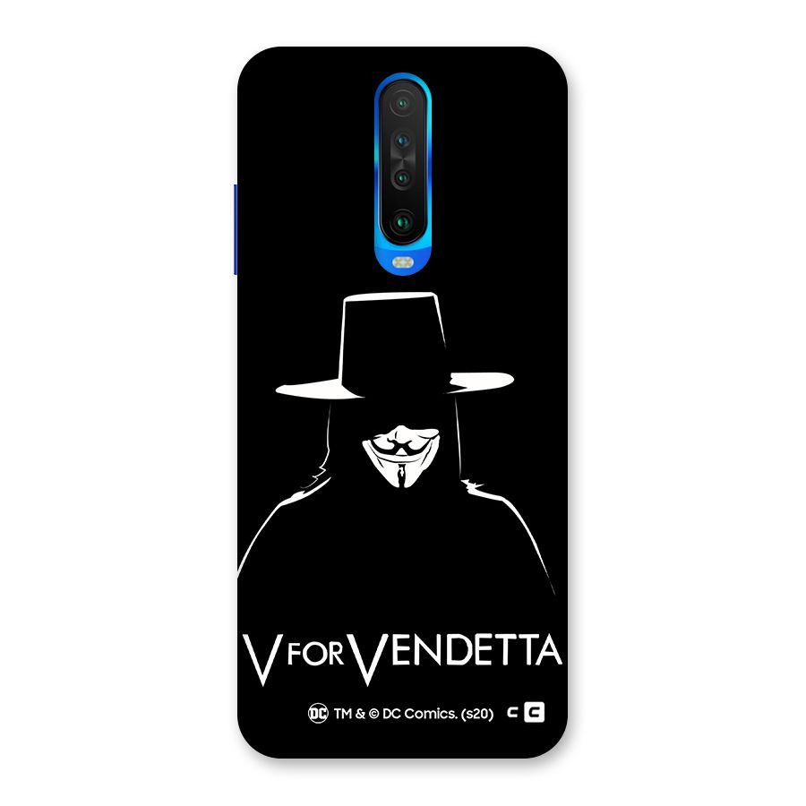 V for Vendetta Minimal Back Case for Poco X2