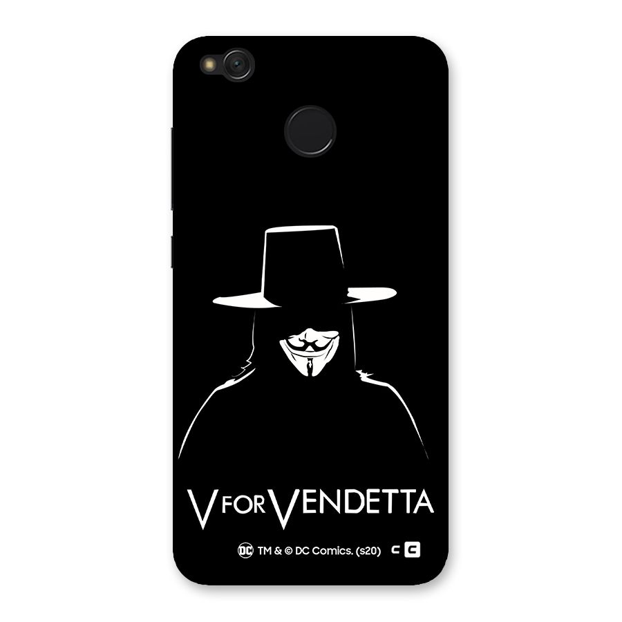 V for Vendetta Minimal Back Case for Redmi 4