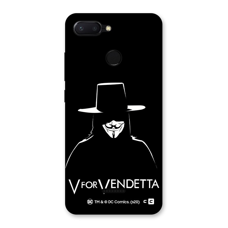 V for Vendetta Minimal Back Case for Redmi 6