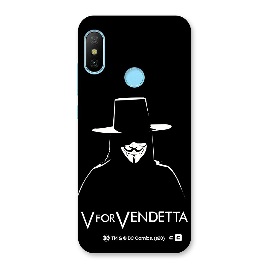 V for Vendetta Minimal Back Case for Redmi 6 Pro