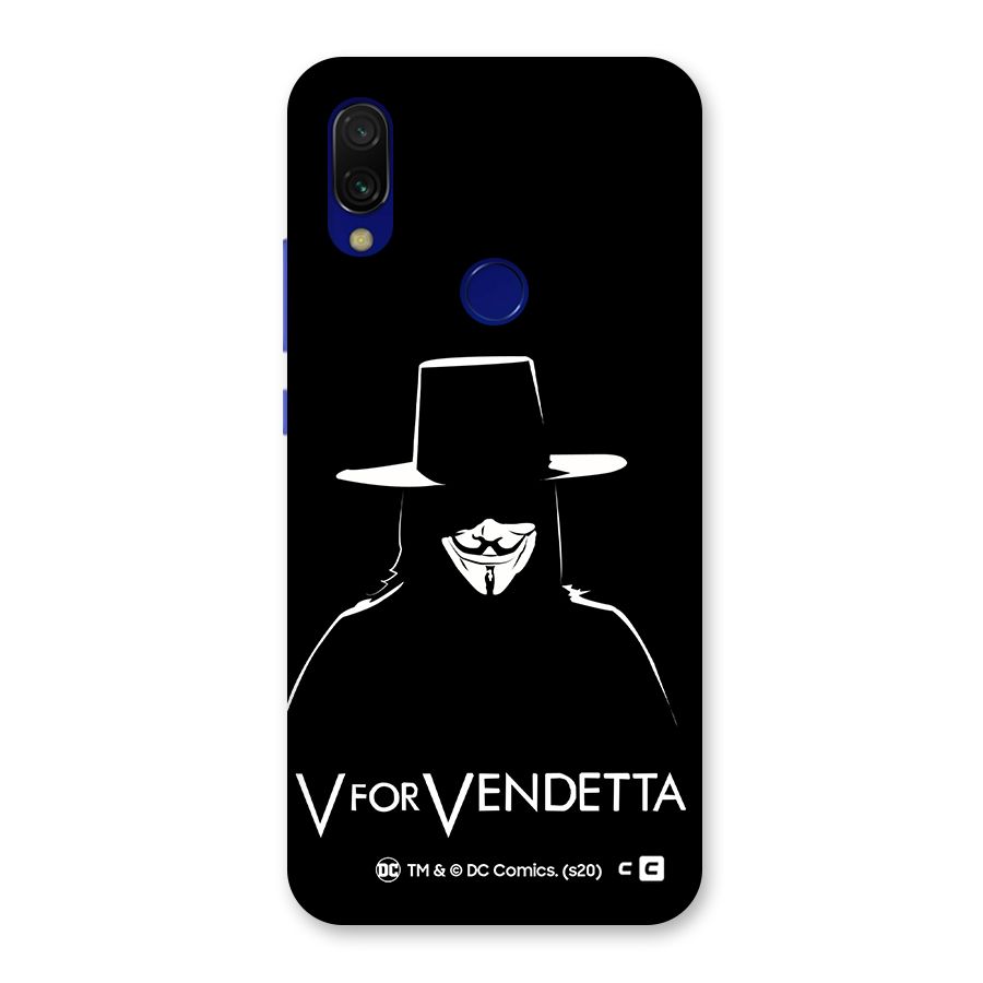 V for Vendetta Minimal Back Case for Redmi 7