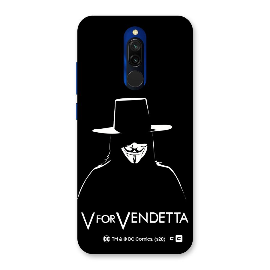 V for Vendetta Minimal Back Case for Redmi 8