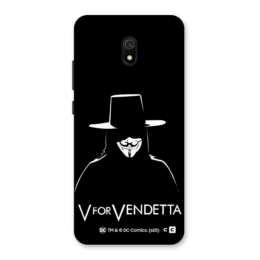 V for Vendetta Minimal Back Case for Redmi 8A
