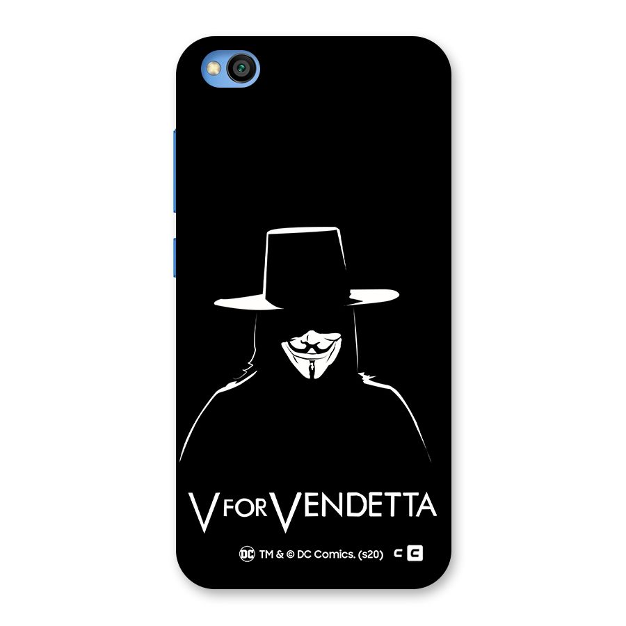 V for Vendetta Minimal Back Case for Redmi Go