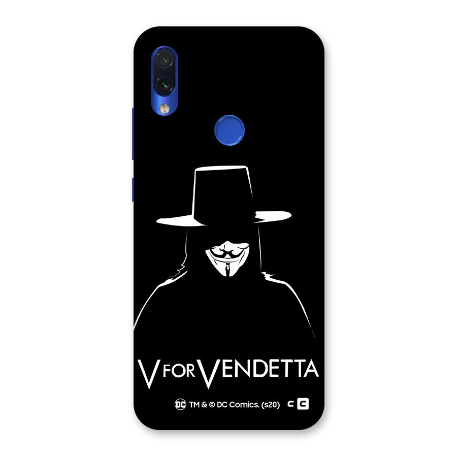 V for Vendetta Minimal Back Case for Redmi Note 7