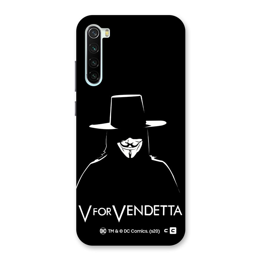 V for Vendetta Minimal Back Case for Redmi Note 8