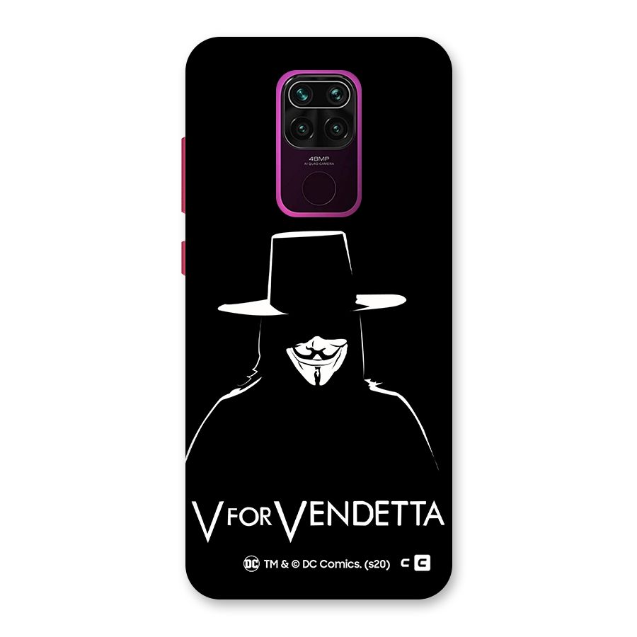 V for Vendetta Minimal Back Case for Redmi Note 9