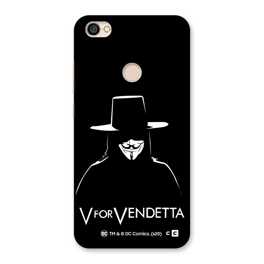 V for Vendetta Minimal Back Case for Redmi Y1 2017
