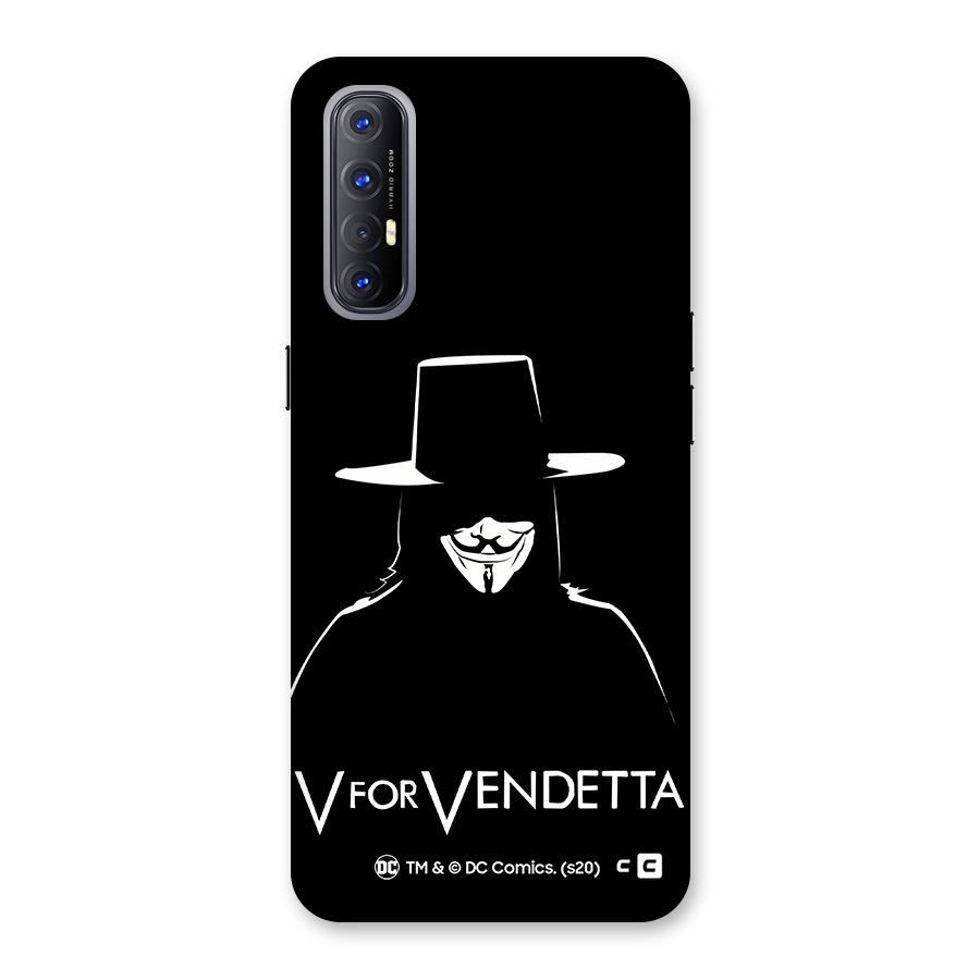 V for Vendetta Minimal Back Case for Reno3 Pro