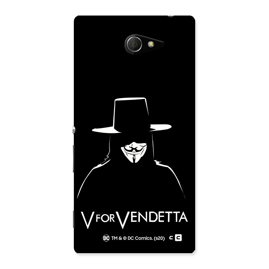 V for Vendetta Minimal Back Case for Sony Xperia M2