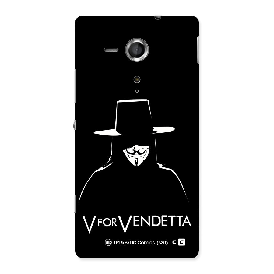 V for Vendetta Minimal Back Case for Sony Xperia SP