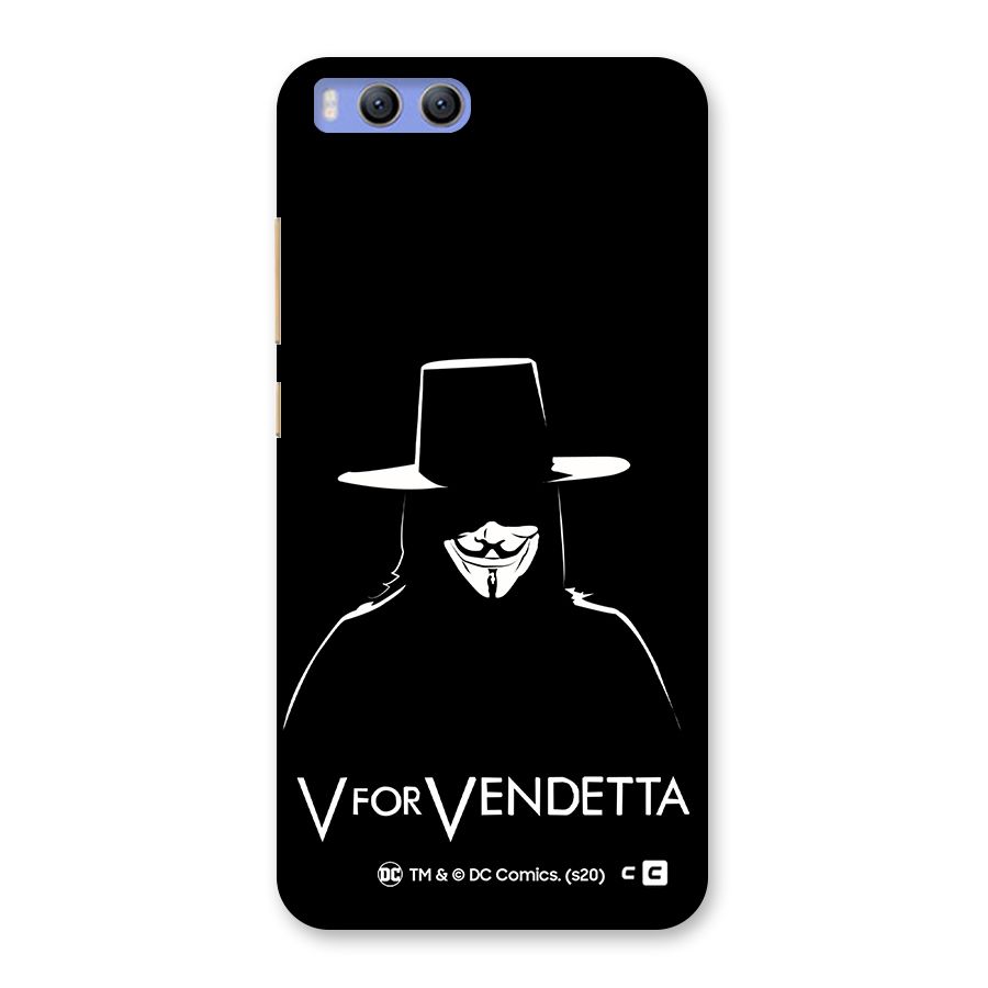 V for Vendetta Minimal Back Case for Xiaomi Mi 6