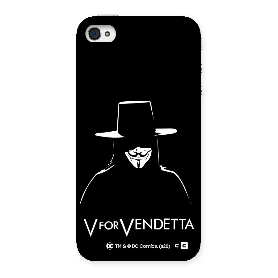 V for Vendetta Minimal Back Case for iPhone 4 4s