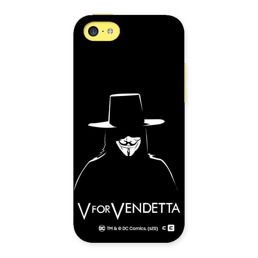 V for Vendetta Minimal Back Case for iPhone 5C