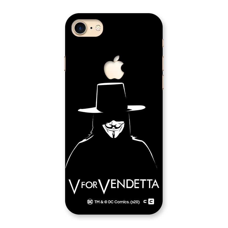 V for Vendetta Minimal Back Case for iPhone 7 Apple Cut