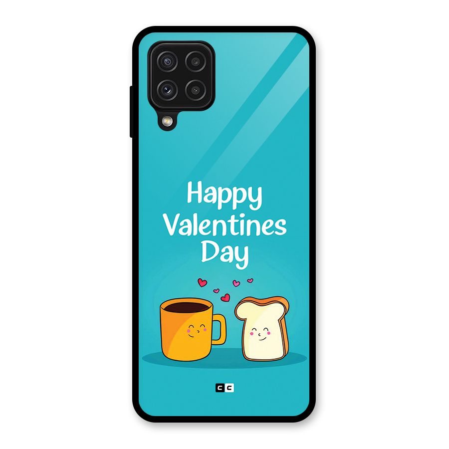Valentine Proposal Glass Back Case for Galaxy A22 4G