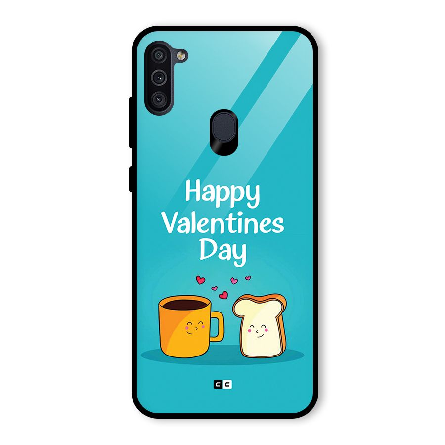 Valentine Proposal Glass Back Case for Galaxy M11
