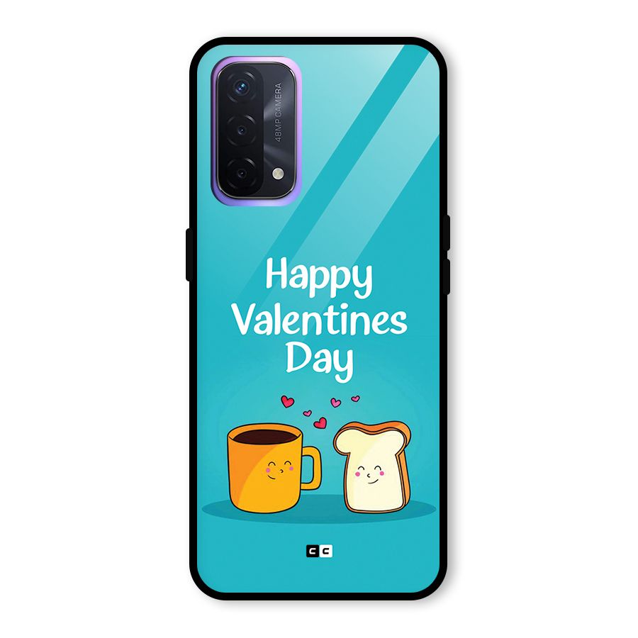 Valentine Proposal Glass Back Case for Oppo A74 5G