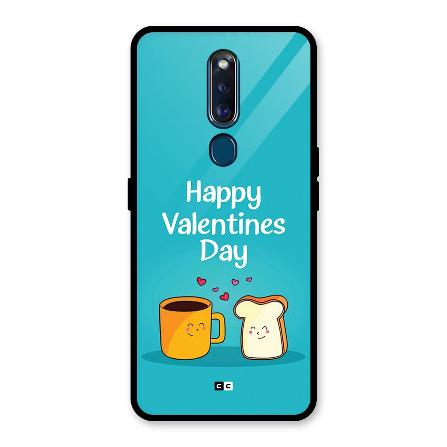 Valentine Proposal Glass Back Case for Oppo F11 Pro
