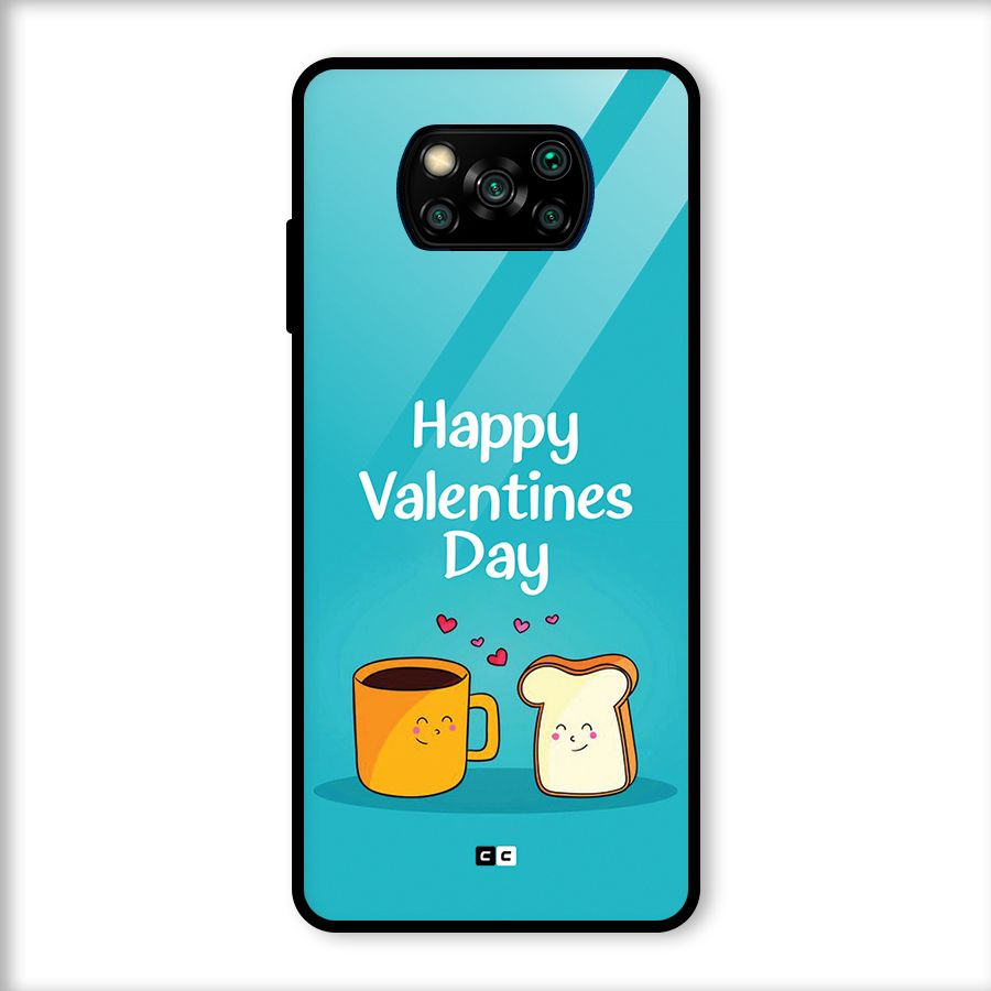 Valentine Proposal Glass Back Case for Poco X3