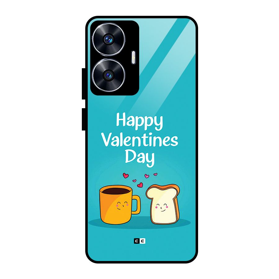 Valentine Proposal Glass Back Case for Realme Narzo N55