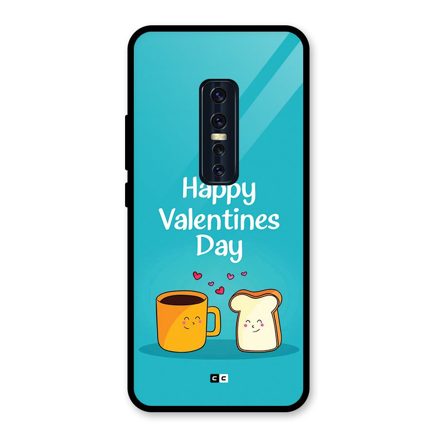 Valentine Proposal Glass Back Case for Vivo V17 Pro