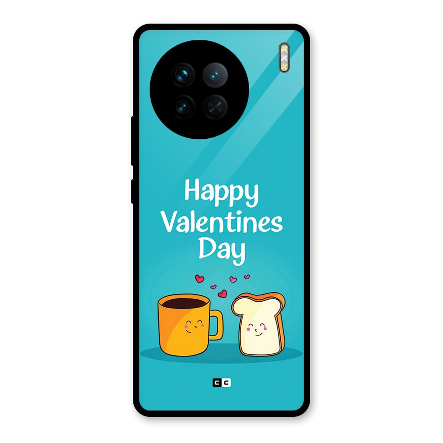 Valentine Proposal Glass Back Case for Vivo X90