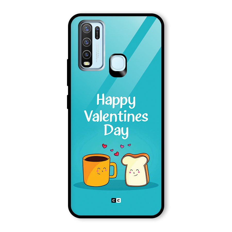 Valentine Proposal Glass Back Case for Vivo Y30