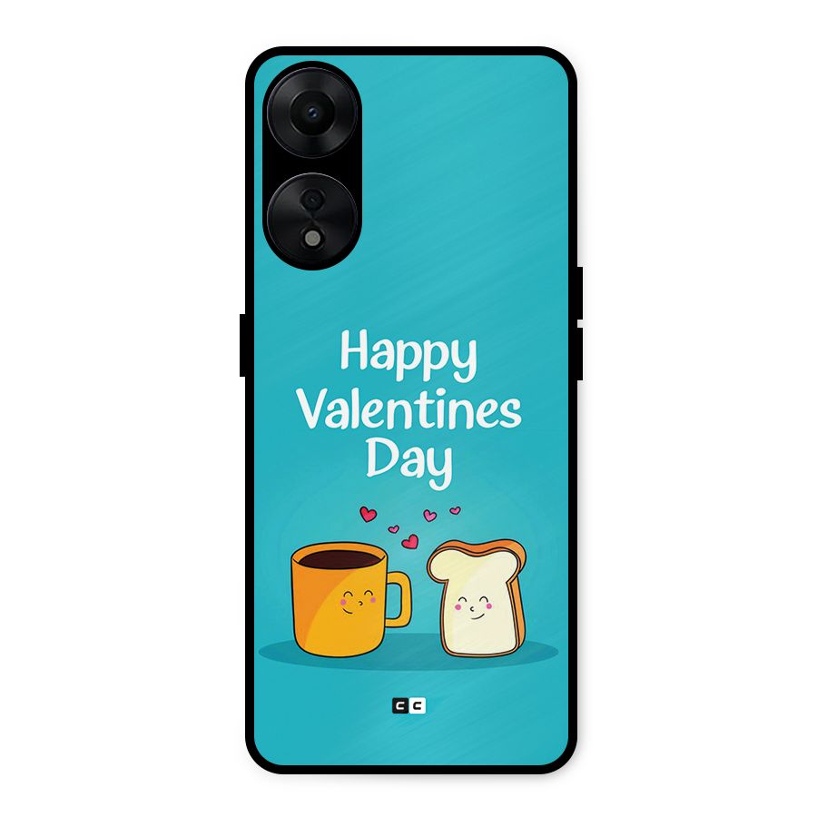 Valentine Proposal Metal Back Case for Oppo A78 5G