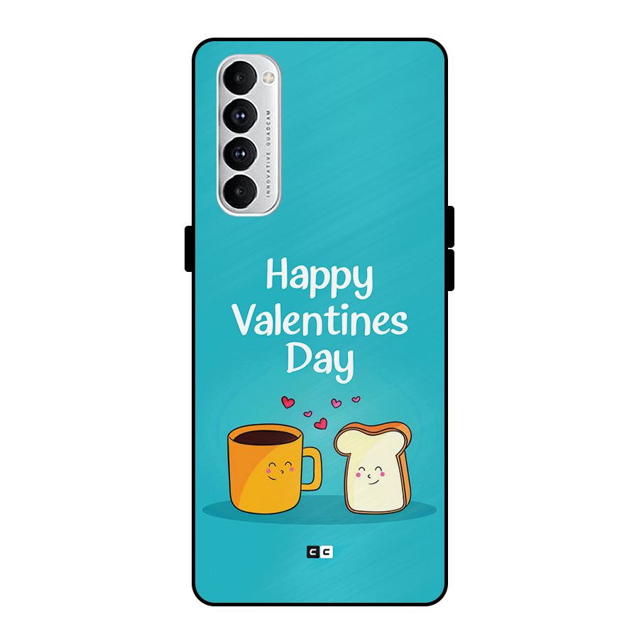Valentine Proposal Metal Back Case for Oppo Reno4 Pro