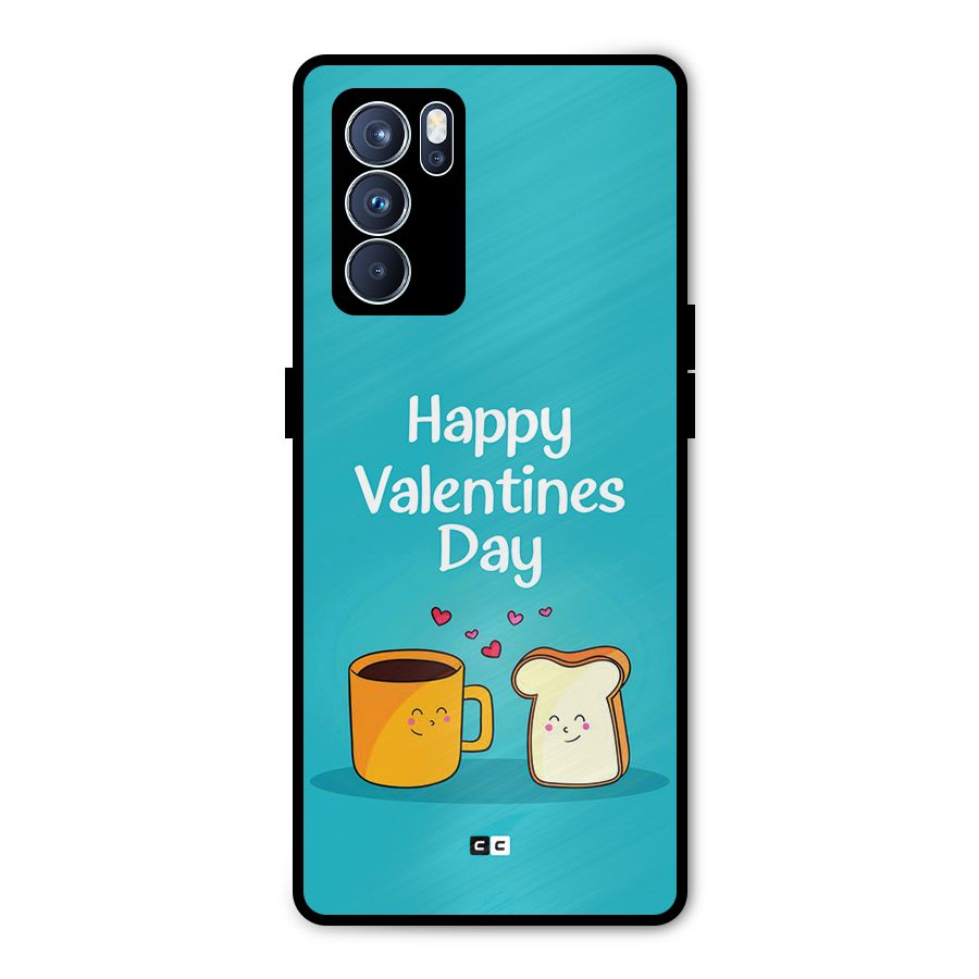 Valentine Proposal Metal Back Case for Oppo Reno6 Pro 5G