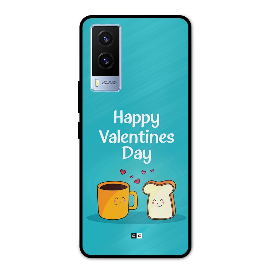 Valentine Proposal Metal Back Case for Vivo V21e 5G