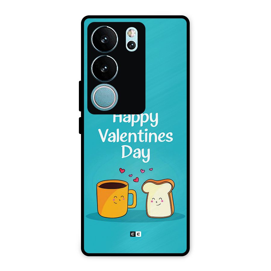 Valentine Proposal Metal Back Case for Vivo V29 Pro