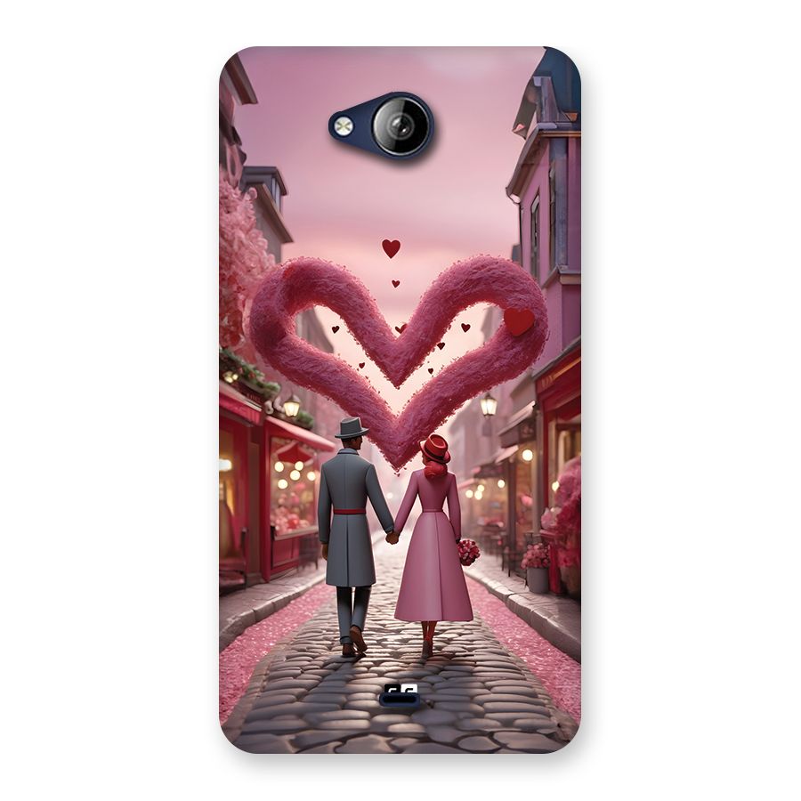 Valetines Couple Walking Back Case for Canvas Play Q355