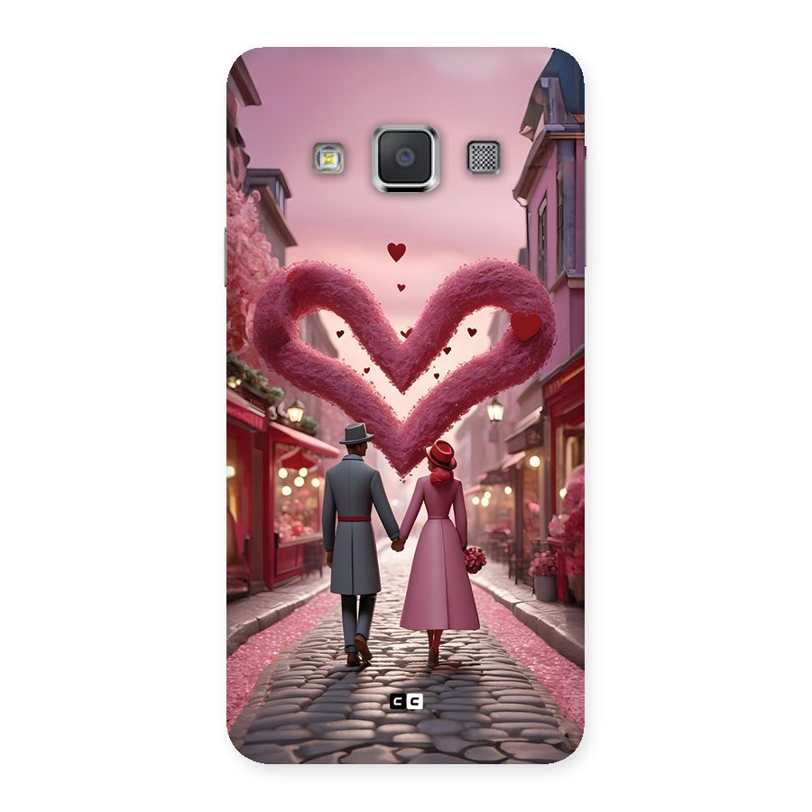 Valetines Couple Walking Back Case for Galaxy A3