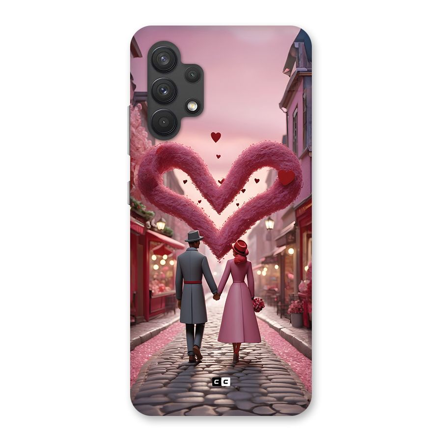 Valetines Couple Walking Back Case for Galaxy A32