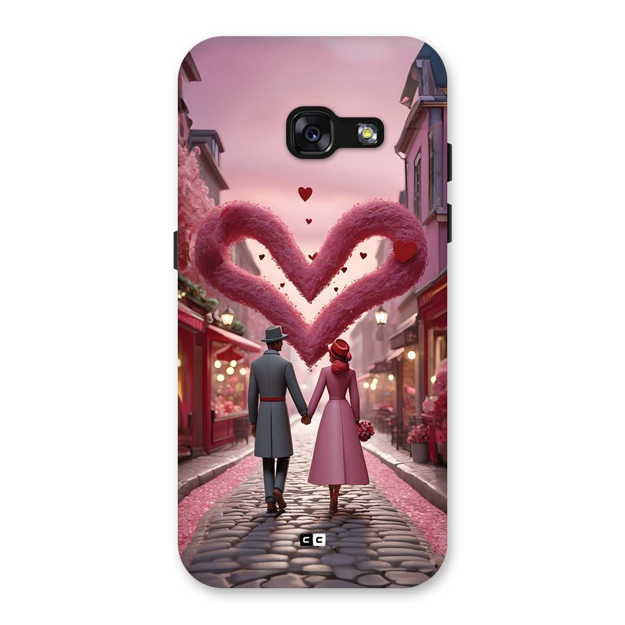 Valetines Couple Walking Back Case for Galaxy A3 (2017)