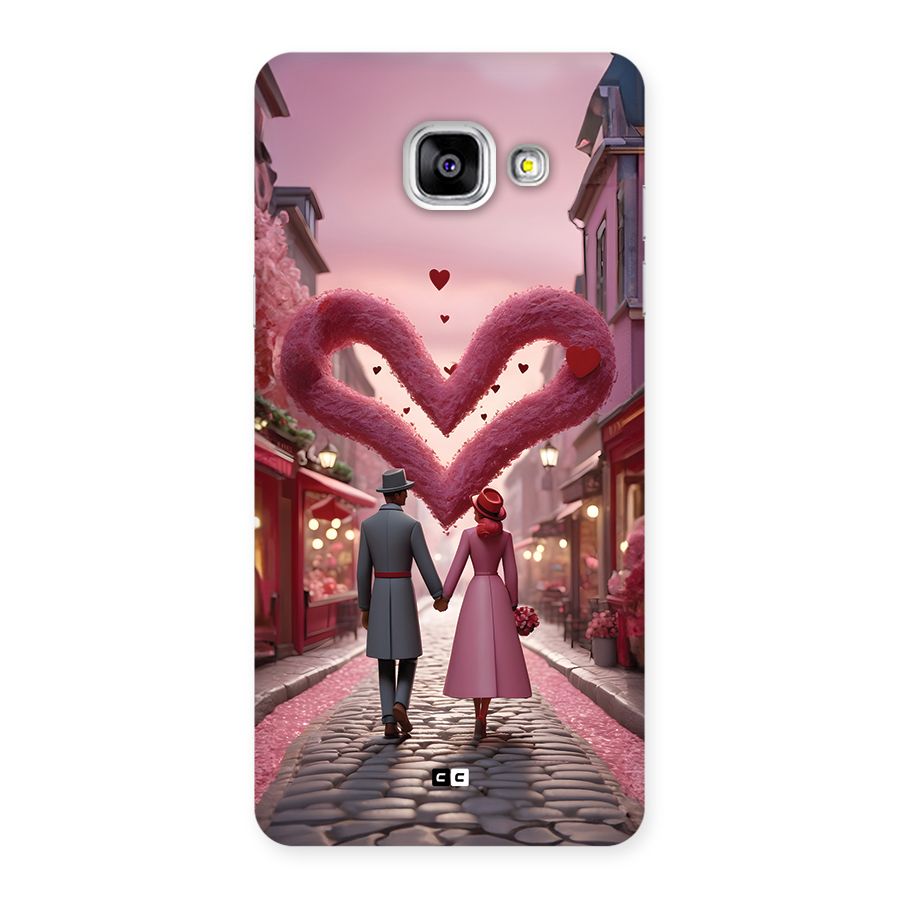 Valetines Couple Walking Back Case for Galaxy A5 (2016)