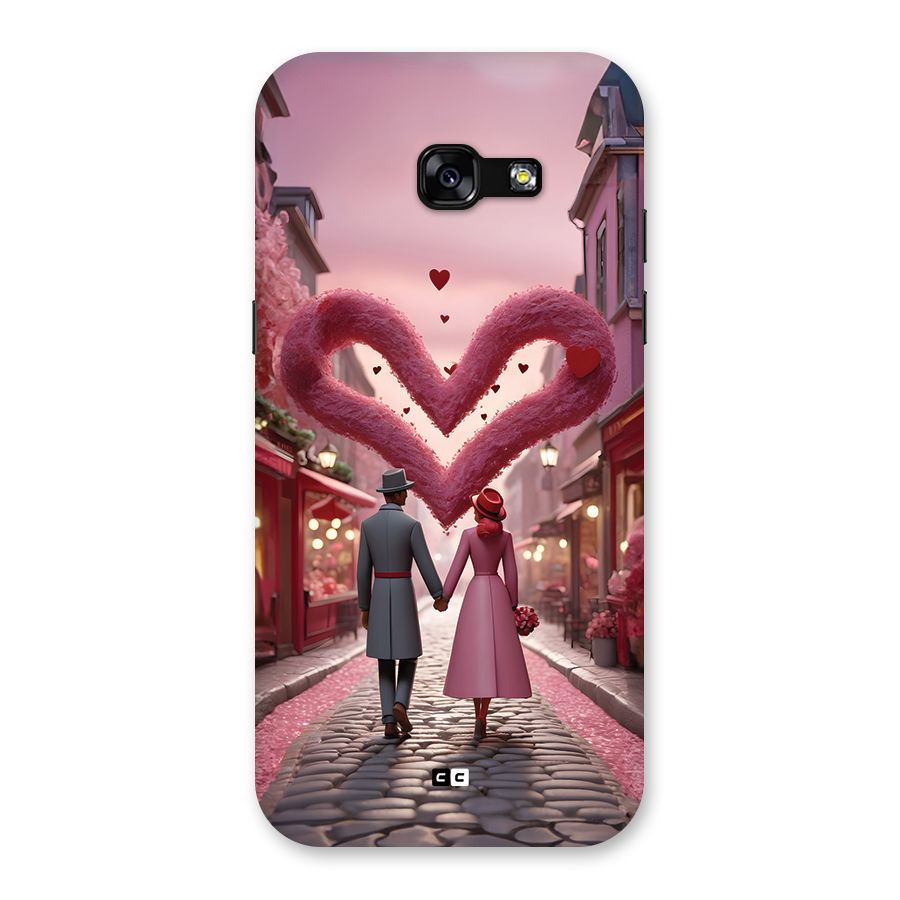 Valetines Couple Walking Back Case for Galaxy A5 2017