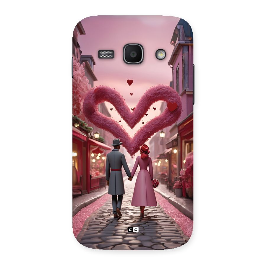 Valetines Couple Walking Back Case for Galaxy Ace3