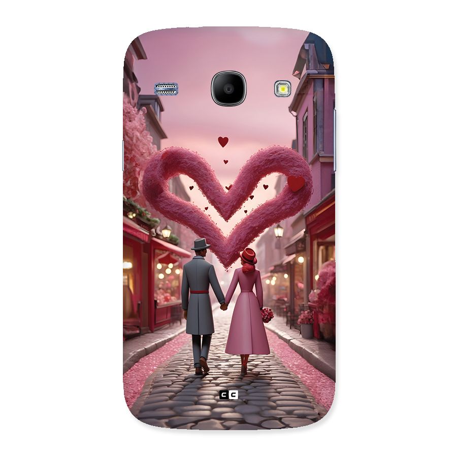 Valetines Couple Walking Back Case for Galaxy Core