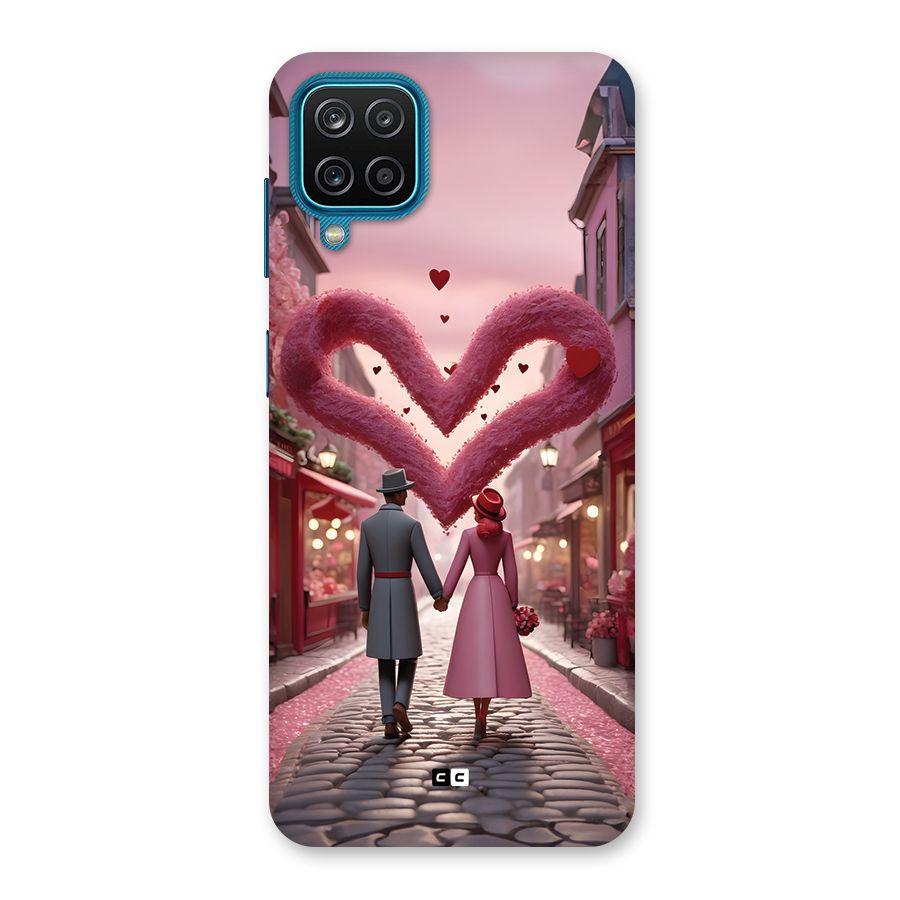 Valetines Couple Walking Back Case for Galaxy F12